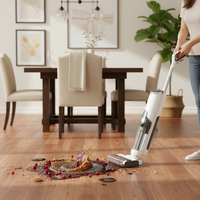 Aspirateur sans fil intelligent pour le lavage des sols et l'entretien des sols, aspirateur balai humide et sec pour la maison