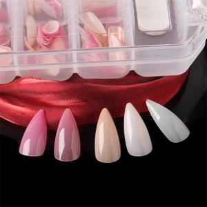 Puntas <span class=keywords><strong>de</strong></span> <span class=keywords><strong>uñas</strong></span> artificiales <span class=keywords><strong>de</strong></span> <span class=keywords><strong>gel</strong></span> suave superfino, formas <span class=keywords><strong>de</strong></span> Stiletto, mezcla <span class=keywords><strong>de</strong></span> colores para <span class=keywords><strong>verano</strong></span> - Product Image 3
