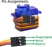 Venta de Fábrica: Mini Servo SG90 de 3V y 1.5kg, Servo de 9g para Helicópteros RC, Aviones, Coches, Barcos, Brazos/Manos Robóticas, Control de Movimiento y Cerraduras de Puertas