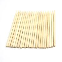 4.0*10 cm Mini Lolly Pop Bâtons de bambou ronds Bâtons de pomme au caramel avec votre logo