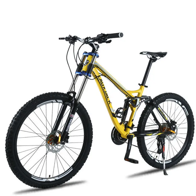 Vélo de montagne en acier à haute teneur en carbone pas cher pour adultes 24 26 27.5 29 pouces vélo vtt de descente avec suspension complète