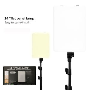Kit de iluminación de Panel de luz Led para vídeo, luces suaves bicolor regulables con soporte 3200K 5600K para transmisión en vivo de videojuegos, YouTube y fotografía - Product Image 2
