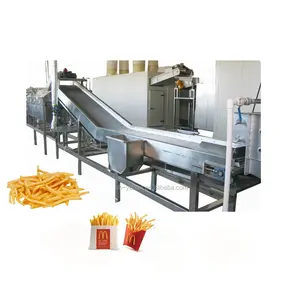 자동 냉동 감자 튀김 기계/프렌치 프라이 커터 스낵 식품 생산 라인/감자 스틱 장비 공장 가격