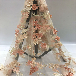 Высококачественная индийская Свадебная вышитая Цветочная сетчатая ткань мятно-зеленая синяя настраиваемая - Product Image 3