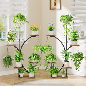 Robuster Eisen-Blumenständer, Umweltfreundlich, Modern, Mehrstöckig, Platzsparend, 3-6 Liter Kapazität für Innenbereich, Hotel, Wohnzimmer, Balkon - Product Image 2