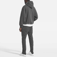 Ensemble de survêtement unisexe surdimensionné en molleton technique de coton de haute qualité, personnalisable, avec sweat à capuche et pantalon de jogging