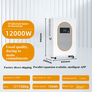 White Energy Storage Container with Digital Display and Casters for Home Use - Product Image 3