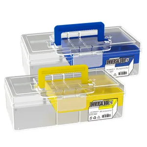 Zichtbare Plastic Clear Vissen Lokken Aas Haken Visgerei Accessoire Storage Box Case Container (2 Laag 15 Vakken) b07