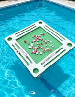 Table de Mahjong Flottante pour Piscine, Hôtel, Maison, Jeu Aquatique Extérieur, Table de Dominos, Tapis de Mahjong Étanche, Tables de Jeu Flottantes