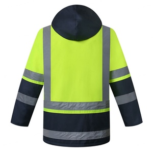 Abrigos de Trabajo de Invierno con Cinta Reflectante de Alta Visibilidad, Chaleco de Seguridad Impermeable Personalizable para Trabajos de Seguridad - Product Image 2