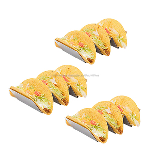 Rack Extérieur Élégant Support <span class=keywords><strong>Tacos</strong></span> Chacun Camion Plateau <span class=keywords><strong>Style</strong></span> Taco Taco D'acier Inoxydable Support - Product Image 1