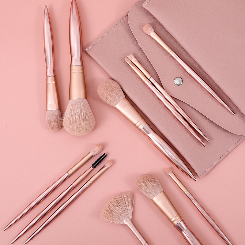 12 шт. Rose Gold набор кистей для макияжа метка частного назначения Уникальный розовый набор кистей для макияжа