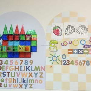 Autocollant magnétique en promotion certifié EN71, <span class=keywords><strong>tableau</strong></span> effaçable mural pour enfants avec colle amovible - Product Image 6