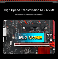 JGINYUE A520M-H DDR4 64 Go RAM de bureau double canal PC carte mère de jeu avec nouveau jeu de puces A520