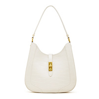 Sac à bandoulière en cuir véritable à motif crocodile, grande capacité, style urbain simple, pour un usage quotidien