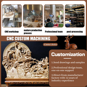 Dịch vụ phay CNC tùy chỉnh cho gỗ thép không gỉ-Khắc gỗ trang trí thủ công đánh bóng kết thúc dịch vụ gia công - Product Image 6