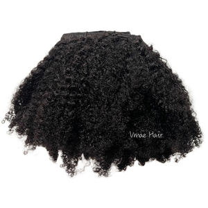 Vmae <span class=keywords><strong>Afro</strong></span> riccio caldo di vendita 100g peso personalizzato piccolo kinki crudo <span class=keywords><strong>Afro</strong></span> crespo molletta vergine indiana In extension per capelli umani - Product Image 1