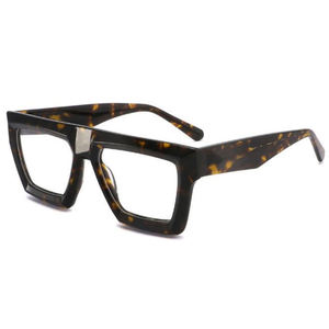 Monture optique en acétate polie à la main, motif écaille de tortue classique, impression personnalisée du <span class=keywords><strong>nom</strong></span> de la marque - Product Image 6