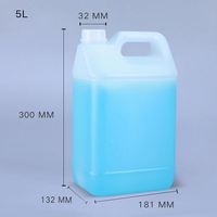 Baril à eau en plastique HDPE vide de 5 L, seau carré, bidon d'huile, bidon à vendre