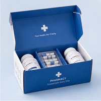 Boîte d'emballage en carton médical pour médicaments, boîte de carton pharmaceutique personnalisée pour le stockage en pharmacie, emballage écologique réutilisable