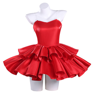 Disfraz de Cosplay de Personaje 2D para Hombre, Falda Roja y Top Tubo, Modelo 20220121, Suministro ODM, Mima's Room Echo - Product Image 5