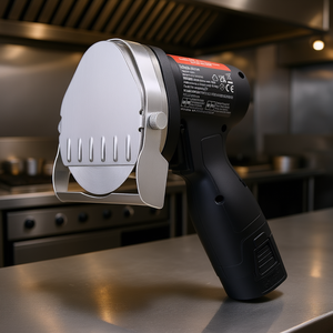 Cuchillo Eléctrico para Shawarma, Inalámbrico, Profesional, de Acero Inoxidable, Cortador de Gyros, Rebanador de Carne para Doner Kebab, 80W, Grosor Ajustable - Product Image 2