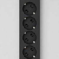 Regleta de Enchufes Europea de 5 Vías Personalizada por Fabricantes Chinos, 3 Puertos USB, 2 Puertos Tipo C, 2500W, Protección Contra Sobrecarga