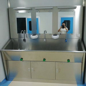 Stainless Steel Knee Touch Sensor Handwashing Sink L800*600*1800mm Medical Laboratory Use - Product Image 2