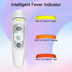 Thermomètre infrarouge pour adultes et enfants, <span class=keywords><strong>mesure</strong></span> de la <span class=keywords><strong>température</strong></span> du front et de l'<span class=keywords><strong>oreille</strong></span>, rapide et précis, électrique, sans contact - Product Image 4