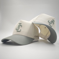 Casquette 5 panneaux bicolore en coton réglable, broderie 3D personnalisée de haute qualité, motif léopard et fruits, en tissu Dobby Terry Oxford à pois, vente en gros