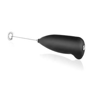 Battery Operated Soft Stainless Steel Coffee Mixer Stirrer Handheld Milk Foam <b>Maker</b> Electric Milk Frother with Stand - Product Image 4