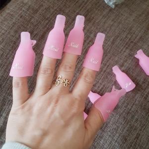 Clips en plastique pour Nail Art, dissolvant de <span class=keywords><strong>vernis</strong></span> en Gel UV, outil d'enveloppe, enlèvement fluide du <span class=keywords><strong>vernis</strong></span>, outils de manucure, Clips de dissolvant pour ongles - Product Image 2