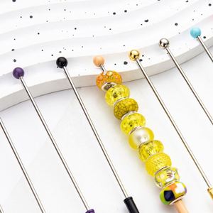 Pince crocodile en métal perlé créative DIY - Support de mémos de bureau, Organisateur de cartes et de notes, Idée cadeau promotionnel - Product Image 2