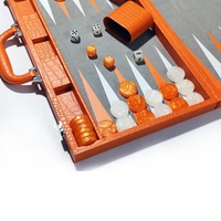 Nouveau luxe personnalisé en cuir Pu jouer à l'échiquier backgammon jeu d'échecs jeu de dames jeu de dames échiquier Backgammon