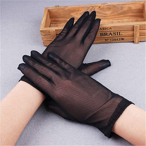 Gants longs sexy en dentelle noire transparente de 55 cm, fins, respirants, en filet solide, pour femmes et hommes, pour les spectacles et les fêtes - Product Image 6