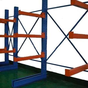 Directo de fábrica, aleación de aluminio y acero, perfiles de estante en voladizo de <span class=keywords><strong>doble</strong></span> cara individuales, estante de tablero de madera, estantes apilables, uso en almacén - Product Image 5