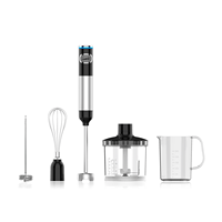 Lames en acier inoxydable bouton poussoir contrôle 500ml capacité cuisine ménage main bâton mélangeur