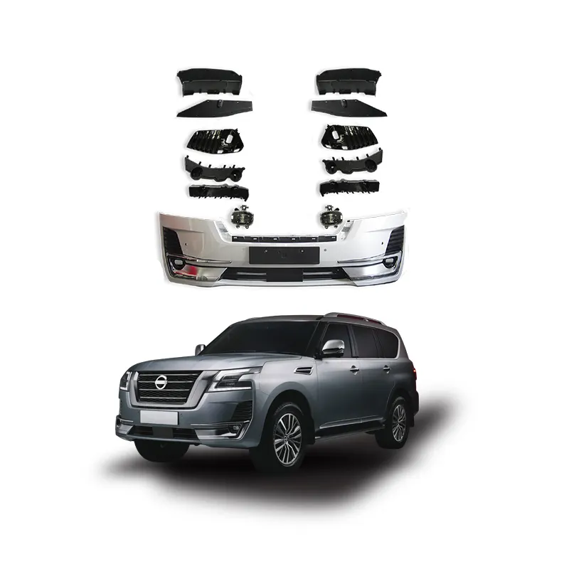 GBT Factory PP ABS Automobile Refitting Parts Front Bumper Kit Include Fog Lamp For 2020 Nissan Patrol y62 Bodykit