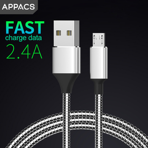 Appacs Khuyến Mại Hot Bán Kim Loại Loại C USB 2.0 Cáp Nylon Kim Loại Nhanh Chóng Sạc 3.3ft Phổ USB Dữ Liệu Cho Android iphone - Product Image 3