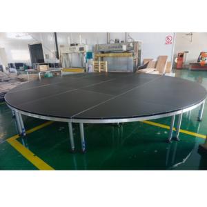 Escenario Portátil Ligero de Aluminio para Bodas en Interiores/Exteriores con Fácil Montaje y Desmontaje, Superficie Antideslizante - Product Image 2
