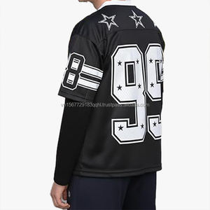 Camiseta Deportiva de Moda, Estilo Rugby, Vintage, Holgada, Transpirable, Estilo Hip Hop Urbano - Product Image 6