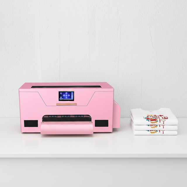 Digital Pink A3 MAX DTF Inkjet Printer XP600 Pet Film 13Inch 33cm T Shirt Printing Machine for Oven for Textile