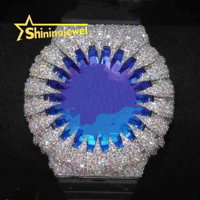 Guangzhou Shining Jewelry Spicky Design GA2100 Buss Down Watch Bezel Collection Custom Made Buss Down Watch Case Band Hip Hop