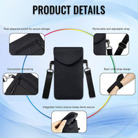 Pochette de téléphone en néoprène avec fermeture Velcro, bandoulière réglable, étui de téléphone avec mousqueton, housse de téléphone, logo personnalisé OEM ODM
