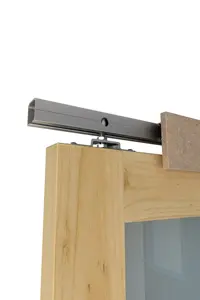 Дешевые алюминиевые двери отеля слайдер оборудование двери раздвижная система комплект с крышкой МДФ