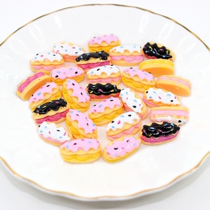 100 Piezas de Resina de Pan de Chocolate con Reverso Plano, Cabujón, Suministro de Arte de Comida en Miniatura, Adorno Decorativo para Manualidades - Product Image 6