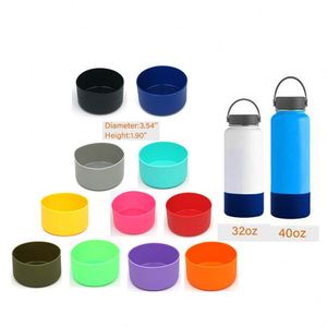 Protège-base en silicone pour bouteille isotherme 32oz 40oz, gobelet, tasse, et autres récipients – Housse de protection inférieure - Product Image 1