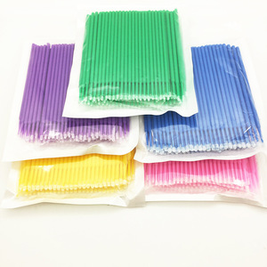 Disposable <b>Micro</b> Brush Eyelash <b>Extension</b> Applicator Microfiber Head Lash Tool - Product Image 2