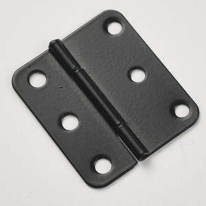 บานพับเหล็กสีดำ 38x34 มม. 6 รู มุมโค้งมน สำหรับกล่องจ่ายไฟฟ้า - Product Image 3