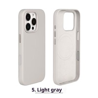 Pour iPhone 16 Pro Max 16 Plus luxe en cuir sans fil charge magnétique animé avec caméra bouton tactile coque de téléphone